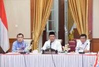 Rapat pemantauan BTN Kepri Moon Run 2025 di Gedung Daerah Tanjungpinang, Rabu (24/12), di Gedung Daerah, Tanjungpinang. Foto: Biro Adpim Kepri