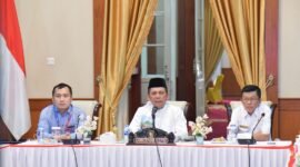 Rapat pemantauan BTN Kepri Moon Run 2025 di Gedung Daerah Tanjungpinang, Rabu (24/12), di Gedung Daerah, Tanjungpinang. Foto: Biro Adpim Kepri