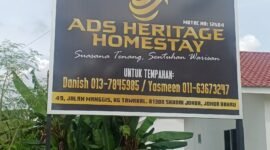 ADS Heritage Homestay di kawasan perkampungan Tawakal dan hanya berjarak sekitar 15 menit dari Pelabuhan Ferry Stulang Laut. 