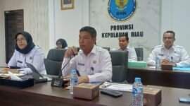 Rilis akhir tahun 2025 Kinerja BNNP Kepri, di Kantornya, Nongsa, Senin (29/12).