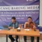 Kepala Perwakilan BI Kepri, Rony Widijoarto, rilis akhir tahun 2025, di Labber Pegudangan, Batam, Selasa (30/12/2025).