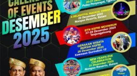 Event pariwisata menarik dalam Kalender Pariwisata Kepri di Desember 2025. (PEMPROV KEPRI)