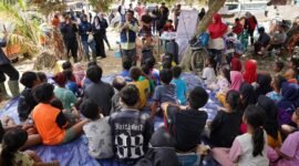 Dewan Pengurus Wilayah (DPW) Sumatra Sekar (Serikat Karyawan) TelkomGroup menyalurkan bantuan dan program kemanusiaan bagi korban bencana hidrometeorologi di Kabupaten Aceh Tamiang. Foto: Telkom