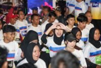 Antusias peserta BTN MoonRun 2025 yang cukup tinggi yang digelar di Tanjung Pinang, Sabtu (27/12/2025).Foto: Humas Diskominfo Kepri