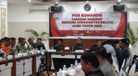 Rapat Evaluasi Tanggap darurat Bencana Hidrometeorologi Aceh Tahun 2025 yang dipimpinMenteri Koordinator Bidang Pembangunan Manusia dan Kebudayaan Pratikno. Foto: Infopublik