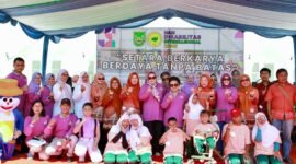 Peringatan Hari Disabilitas Internasional (HDI) yang digelar Koordinator Kegiatan Kesejahteraan Sosial (KKKS) Kota Batam di Dataran Engku Putri, Sabtu (6/12/2025).Foto: DISKOMINFO BATAM