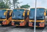 Empat bus sekolah baru yang mulai berjalan Januari 2026, khusus untuk pelajar di kawasan Rempang–Galang