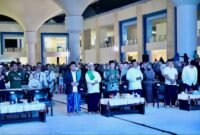 Ribuan warga memadati Masjid Sultan Mahmud Riayat Syah, Batuaji, Minggu (28/12/2025) malam, puncak Remaja Masjid Sultan (Rematan) Fest 2025 sekaligus Tabligh Akbar. Foto: Humas Diskominfo Batam