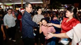 Perayaan Natal Oikumene Tingkat Kota Batam Tahun 2025 di Dataran Engku Putri, Batamcentre, Senin (29/12/2025) malam. Foto: Humas Diskominfo Batam