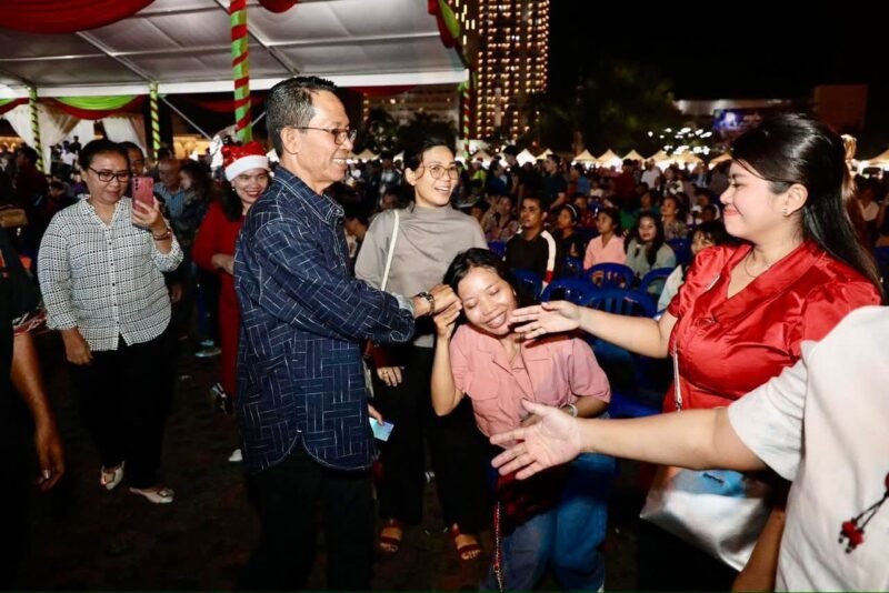 Perayaan Natal Oikumene Tingkat Kota Batam Tahun 2025 di Dataran Engku Putri, Batamcentre, Senin (29/12/2025) malam. Foto: Humas Diskominfo Batam