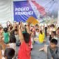 Posko Dukungan Psikososial Kemkomdigi yang berada di halaman Dinas Pendidikan Kabupaten Tapteng, Sabtu (6/12/2025), tampak riuh oleh suasana tawa dan kekompakan anak-anak. Foto: Untung Sutomo/InfoPublik-KPM Kemkomdigi.