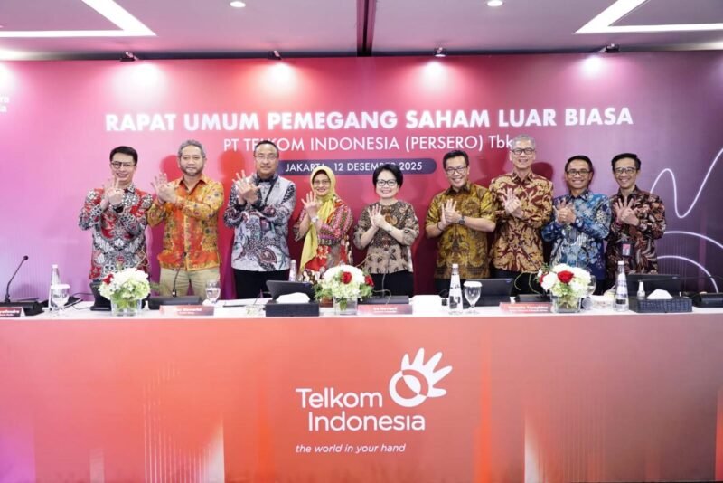 PT Telkom Indonesia (Persero) Tbk (Telkom) menyelenggarakan Rapat Umum Pemegang Saham Luar Biasa (RUPSLB) secara daring, pada Jumat (12/12).