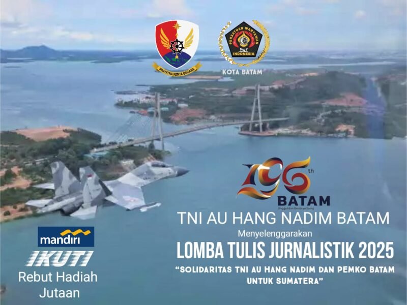 TNI AU Hang Nadim bersama PWI Batam gelar lomba tulis. Foto: istimewa