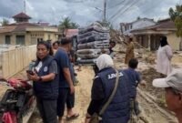Ikatan Jurnalis Televisi Indonesia (IJTI) Koordinator Wilayah Sumatera kembali turun langsung menyalurkan bantuan kemanusiaan kepada korban banjir di sejumlah wilayah Sumatera, Sabtu (20/12/25). Foto: Istimewa