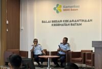 BBKK Batam mengoptimalkan Sistem Informasi Karantina Kesehatan (Sinkarkes) untuk mempercepat dan mempermudah pelayanan karantinaan di seluruh pintu masuk wilayah Batam. Foto: Istimewa