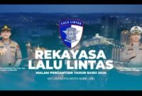 Rekayasa lalu lintas di Dataran Engku Putri, Rabu (31/12/2025).