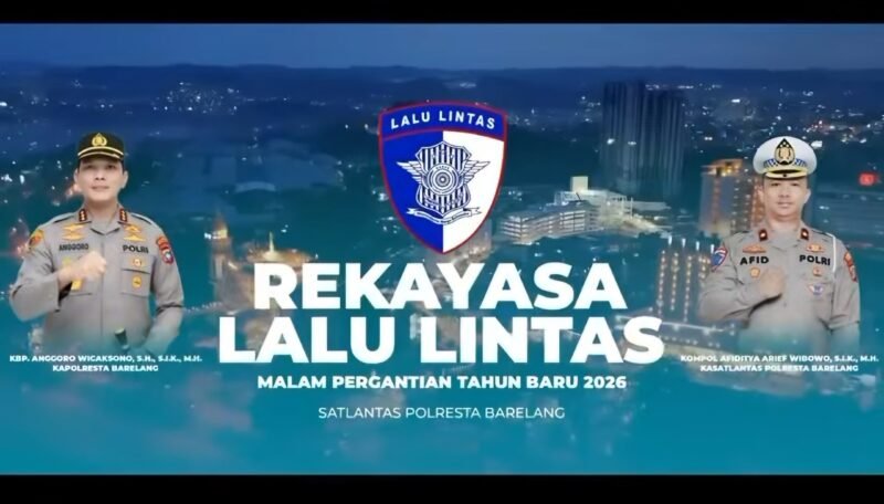 Rekayasa lalu lintas di Dataran Engku Putri, Rabu (31/12/2025).