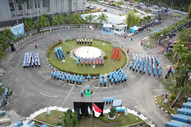 Apel Bulan K3 Nasional Tahun 2026 yang digelar di lingkungan PLN Batam, Rabu (14/1/2026). Foto: Istimewa
