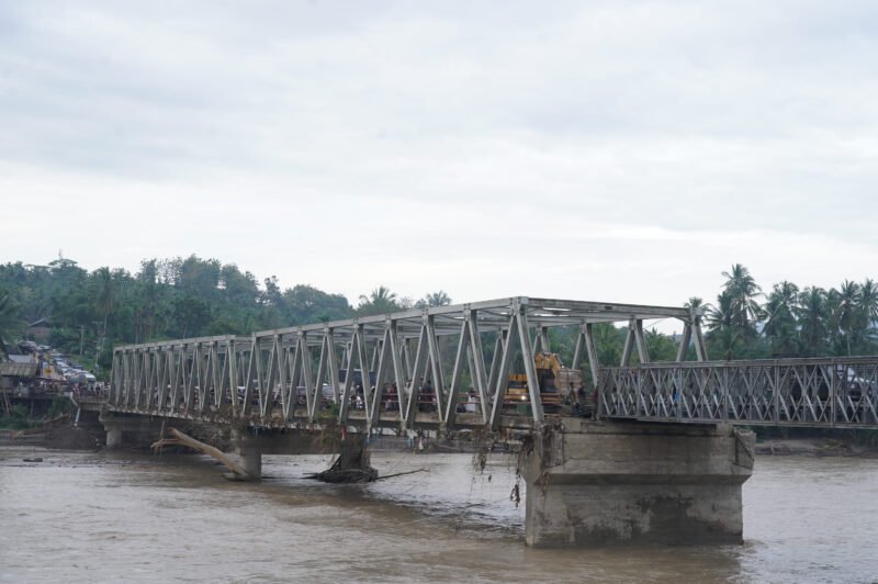  Jembatan Bailey Krueng Tingkeum, Kecamatan Kuta Blang, Kabupaten Bireuen. Foto: Infopublik