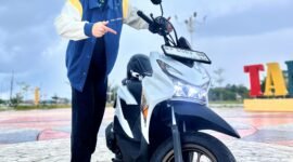 New Honda BeAT Street, ada promo di Batam, Tanjungpinang, dan Tanjungbalai Karimun, lengkap dengan bonus Jaket Cari Aman dan plat holder. Foto: Istimewa
