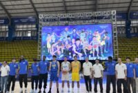 Satria Muda menampilkan desain jersey terbaru dengan logo Santika Indonesia Hotels & Resorts Foto: Istimewa