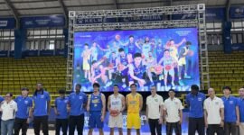 Satria Muda menampilkan desain jersey terbaru dengan logo Santika Indonesia Hotels & Resorts Foto: Istimewa