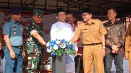 Peluncuran Program Kesatuan Bangsa dan Politik (Kesbangpol) Masuk Sekolah (KEMAS) tahun 2026. Peluncuran program ini dilaksanakan di SMA Negeri 2 Tanjungpinang, Selasa (27/1/2026). Foto: Diskominfo Kepri 