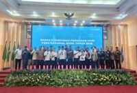 Pemerintah Provinsi (Pemprov) Banten bersama panitia Hari Pers Nasional (HPN) 2026 menggelar rapat koordinasi di Gedung Pendopo Gubernur KP3B, Kamis (8/1/2026). Foto: Istimewa