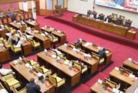 DPRD Kota Batam menyampaikan Pokir DPRD dalam Rapat Paripurna di Ruang Sidang Utama DPRD Batam, Selasa (3/2/2026). Foto: Sekwan DPRD Batam