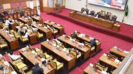 DPRD Kota Batam menyampaikan Pokir DPRD dalam Rapat Paripurna di Ruang Sidang Utama DPRD Batam, Selasa (3/2/2026). Foto: Sekwan DPRD Batam