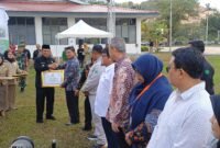 Upacara Peringatan Bulan K3 di Kawasan Industri Batamindo, Muka Kuning, Kota Batam, Kamis (5/2/2026).