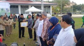 Upacara Peringatan Bulan K3 di Kawasan Industri Batamindo, Muka Kuning, Kota Batam, Kamis (5/2/2026).