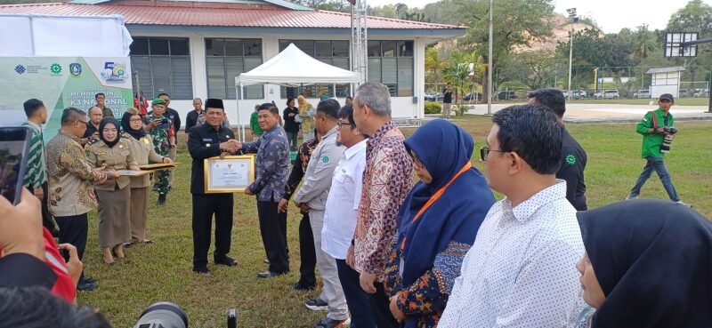 Upacara Peringatan Bulan K3 di Kawasan Industri Batamindo, Muka Kuning, Kota Batam, Kamis (5/2/2026).