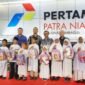 Pertamina Patra Niaga Regional Sumbagut menyantuni 25 anak yatim binaan Badan Dakwah Islamiyah (BDI), Rabu (18/2/2026). Foto: Istimewa
