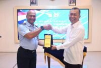 BP Batam, melakukan penandatanganan Berita Acara Serah Terima (BAST) alih status penggunaan Barang Milik Negara (BMN) dari BP Batam ke TNI Angkatan Udara, di Kantor Makodau I Jakarta, Kamis (5/2/2026). Foto: Istimewa