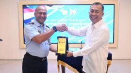 BP Batam, melakukan penandatanganan Berita Acara Serah Terima (BAST) alih status penggunaan Barang Milik Negara (BMN) dari BP Batam ke TNI Angkatan Udara, di Kantor Makodau I Jakarta, Kamis (5/2/2026). Foto: Istimewa
