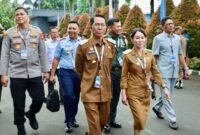 Wali Kota Batam Amsakar Achmad bersama Wakil Wali Kota Batam Li Claudia Chandra dan jajaran Forkopimda Batam menghadiri Rakornas 2026 di Sentul International Convention Center (SICC), Kabupaten Bogor, Jawa Barat, Senin (2/2/2026). Foto: Humas Diskominfo Batam