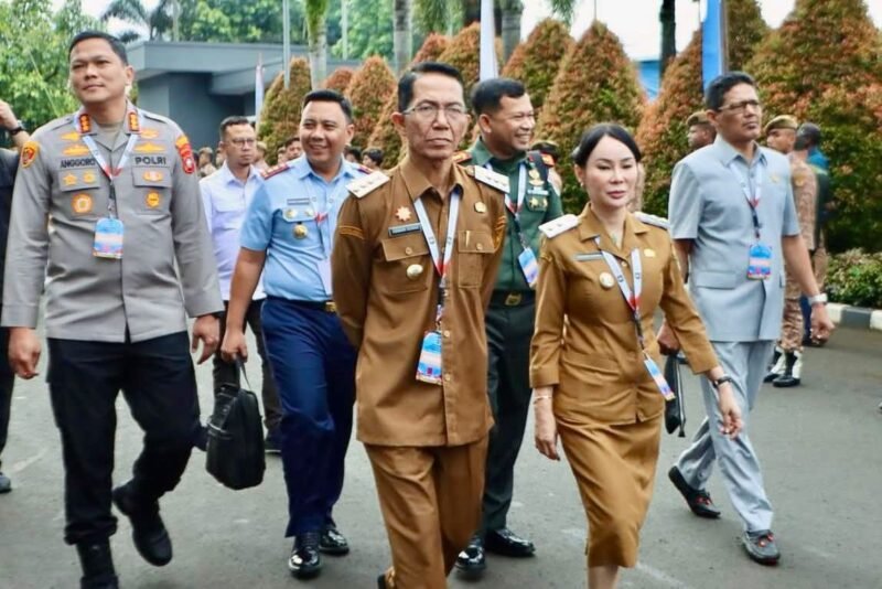 Wali Kota Batam Amsakar Achmad bersama Wakil Wali Kota Batam Li Claudia Chandra dan jajaran Forkopimda Batam menghadiri Rakornas 2026 di Sentul International Convention Center (SICC), Kabupaten Bogor, Jawa Barat, Senin (2/2/2026). Foto: Humas Diskominfo Batam