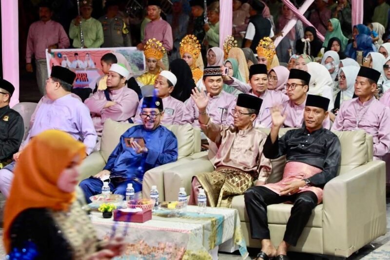 MTQH XXXIV serta Bazar TP-PKK Tingkat  Lubukbaja di halaman Kantor Camat Lubukbaja, Sabtu (7/2/2026) malam. Foto: Humas Diskominfo Batam.