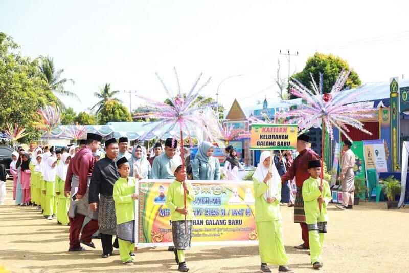 MTQH XXXIV Tingkat Kecamatan Galang Tahun 2026 resmi dibuka di Halaman Kantor Camat Galang, Minggu (8/2/2026). Foto: Humas Diskominfo Batam