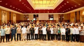 Pelepasan Persatuan Mubalig Batam (PMB) itu berlangsung di Wyndham Panbil Batam Hotel, Kamis (12/2/2026) malam. Foto: Humas Diskominfo Batam