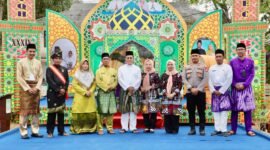 Musabaqah Tilawatil Qur'an dan Hadits (MTQH) XXXIV tingkat Kecamatan Bulang Dibuka di halaman Kantor Camat Bulang, Jumat (13/2/2026). Foto: Humas Diskominfo Batam