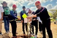 Aksi penanaman pohon di Kebun Raya Batam, Nongsa, Sabtu (14/2/2026), Foto: Humas Diskominfo Batam