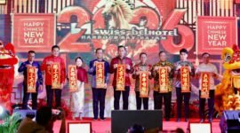 Perayaan Tahun Baru Imlek 2577/2026 di Swiss-Belhotel Harbour Bay Batam, Senin (16/2/2026) malam. Foto: Humas Diskominfo Batam