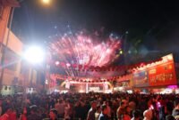 Penyambutan Tahun Baru Imlek 2577/2026 yang digelar PSMTI di gelar Komplek Bumi Indah, Lubukbaja, Batam, Senin (16/2/2026) malam. Foto: Humas Diskominfo Batam