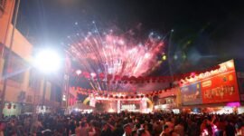 Penyambutan Tahun Baru Imlek 2577/2026 yang digelar PSMTI di gelar Komplek Bumi Indah, Lubukbaja, Batam, Senin (16/2/2026) malam. Foto: Humas Diskominfo Batam