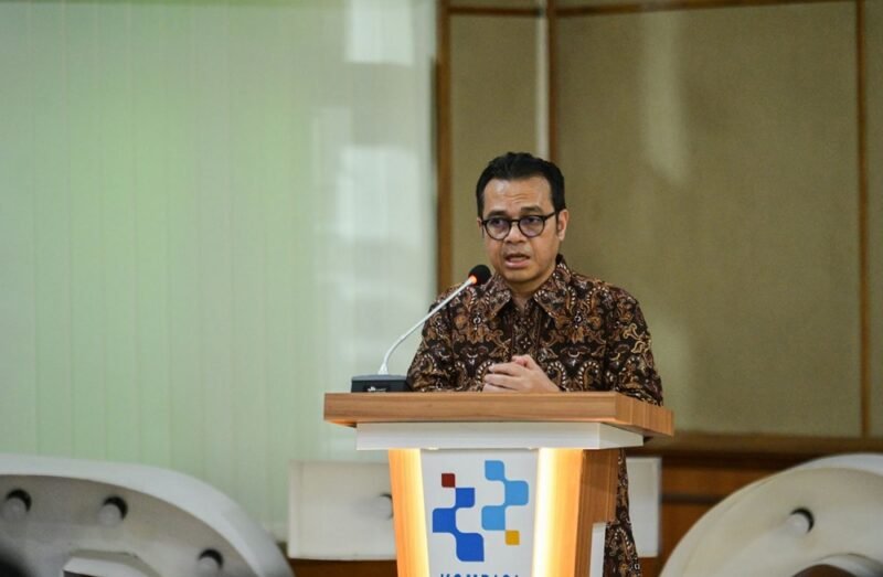 Wamenkomdigi Nezar Patria memberikan keynote speech dalam acara Workshop Cybersecurity di BPSDMP Komdigi Yogyakarta, Bantul, DI Yogyakarta, Sabtu (31/01/2026). Foto: Komdigi