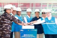 Groundbreaking pembangunan Pipa Gas West Natuna Transportation System (WNTS) menuju Pulau Pemping, Kecamatan Belakangpadang, Selasa (10/2/2026). Foto: Humas Diskominfo Batam