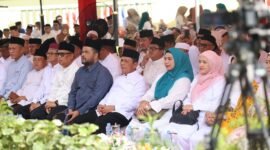 Pemerintah Provinsi Kepri menggelar Tabligh Akbar dan Doa Bersama di Balai Kelurahan Pulau Penyengat, Sabtu (7/2/2026). Foto: Humas Diskominfo Kepri