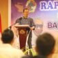 Kepala BP Batam Amsakar Achmad membuka Rapat Anggota Tahunan (RAT) Tahun Buku 2025 di Harmoni One Hotel & Convention Centre, Sabtu (14/2/2026). Foto: Istimewa